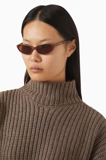 Alexe Oval Sunglasses in Acetate