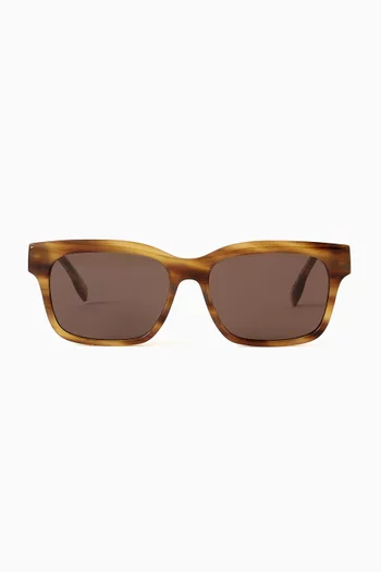 Miller Rectangle Sunglasses in Acetate