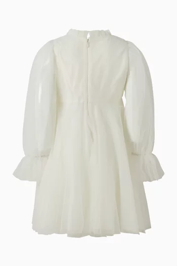 Rosy Ribbons Dress in Tulle