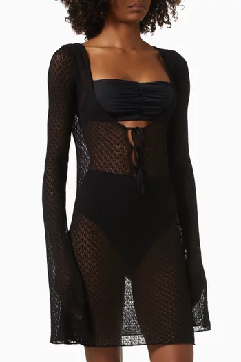 فستان ديفون قصير