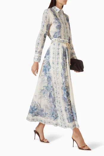 Wanderlust A-line Maxi Skirt in Cotton