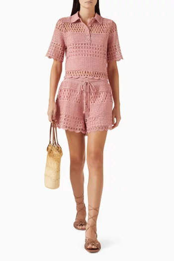 قميص واندرلست صن كروشيه ومزيج قطن