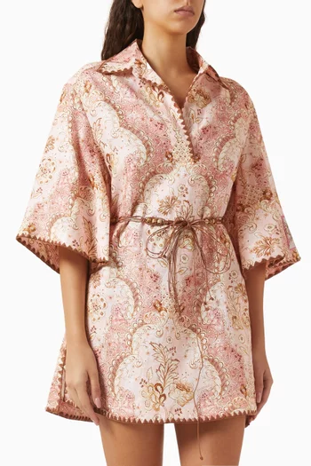 Daylight Tunic Mini Dress in Linen