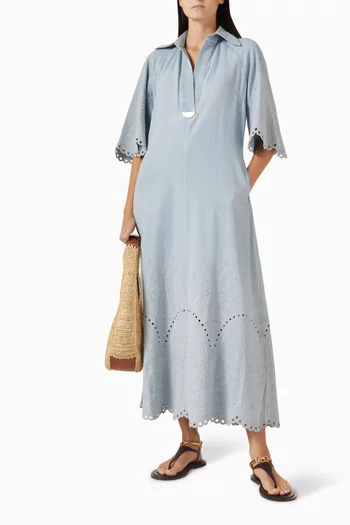 Daylight Midi Dress in Denim