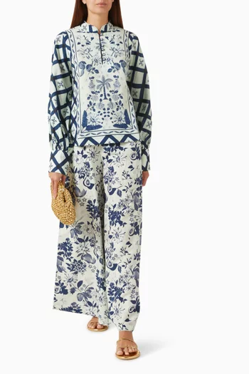 تونيك مزين بنقشة