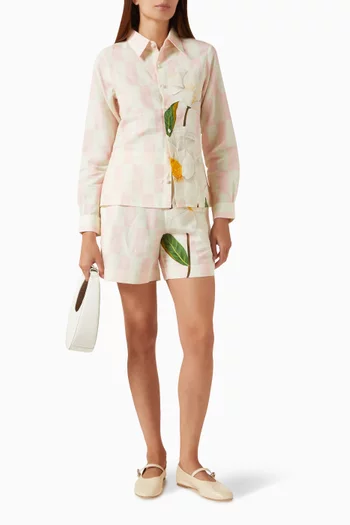 قميص سمر بنقشة مربعات