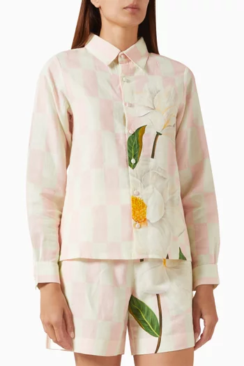 قميص سمر بنقشة مربعات