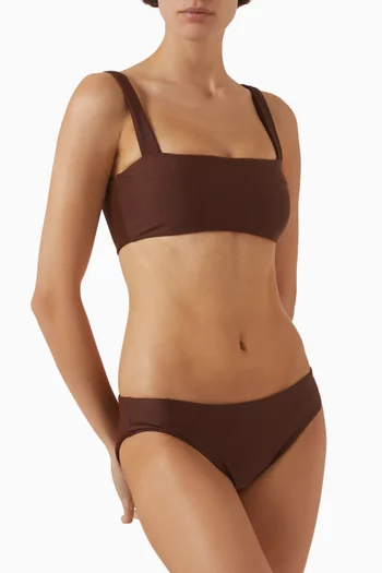 قطعة بيكيني سفلية لور قماش غير لامع