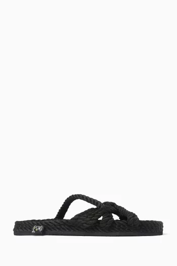 صندل سهل الارتداء بسيور حبل