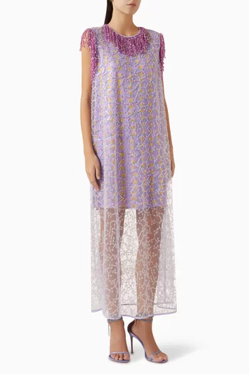 Lunaria Midi Dress in Viscose Blend