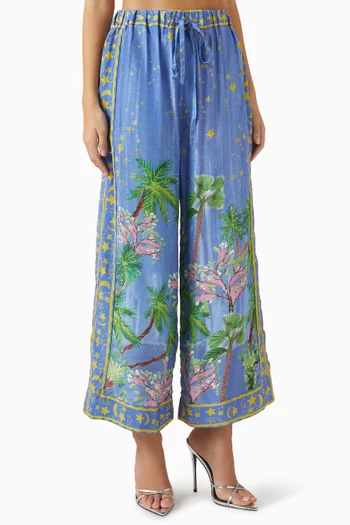 بنطال نوتشه مزيج فيسكوز