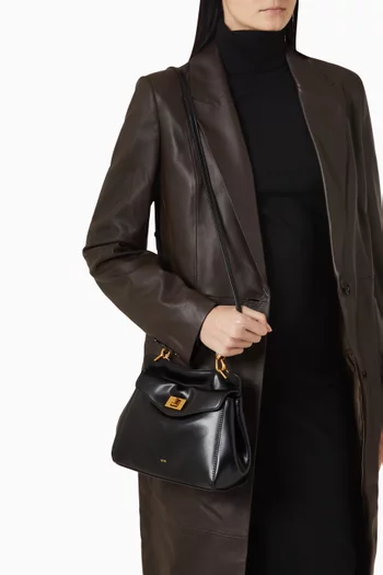 Lucia Classic Top Handle Bag in Vegan Leather