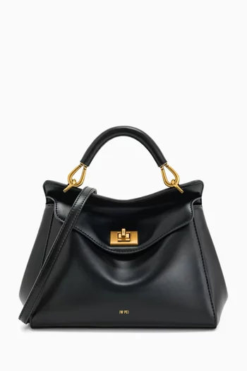 Lucia Classic Top Handle Bag in Vegan Leather