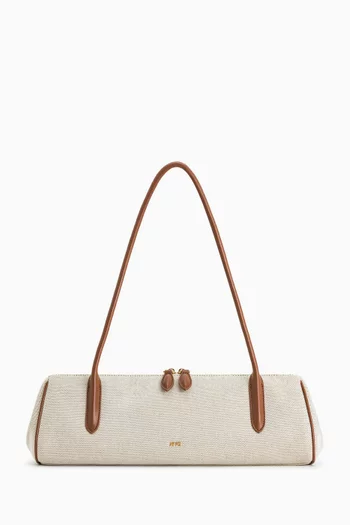 Nova Shoulder Bag in Canvas & Vegan Leather