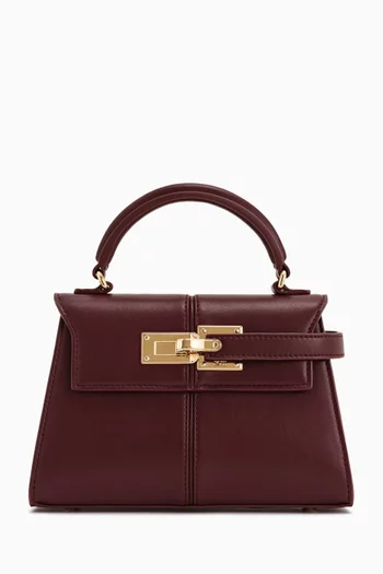 Elise Top Handle Bag in Vegan Leather
