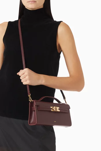 Bria Structured Top Handle Bag in Vegan Leather