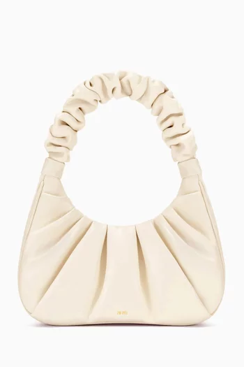 Gabbi Ruched Hobo Shoulder Bag in Vegan Leather