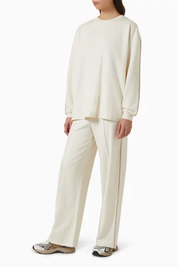 بلوزة هامسا صنداي بفتحة رقبة مستديرة