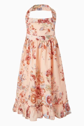 فستان اويكن برباط حول الرقبة قطن