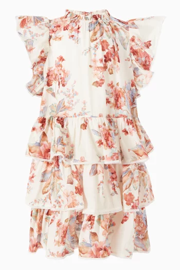 فستان اويكن بأكمام بتصميم فراشة