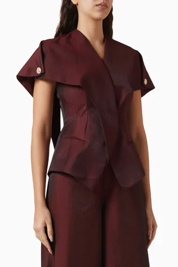 Morley Jacket in Denim Silk