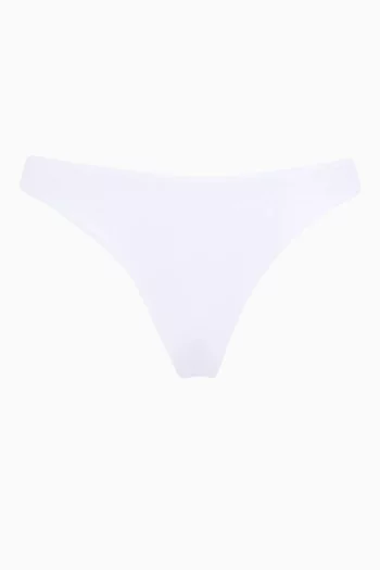 Basic Ruched Full Bikini Briefs
