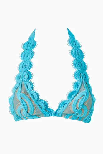 Lace Halter Bikini Top