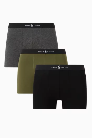 Classic Trunks in Cotton-blend, Set of 3