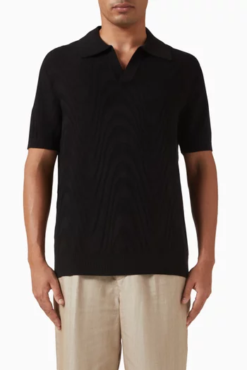 Rino Polo Shirt in Cotton & Silk