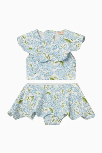 طقم بيكيني بنقشة بالكامل