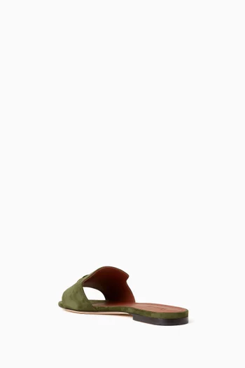 Summer Charms Flat Sandals in Suede