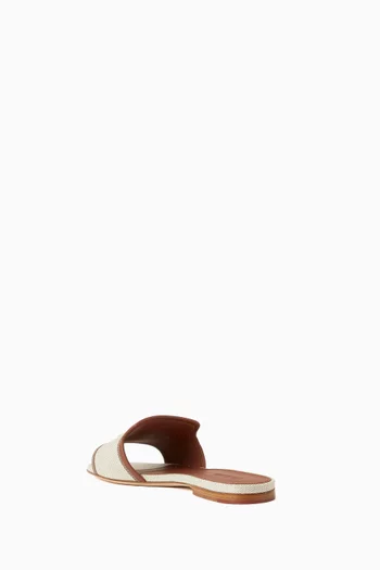 Summer Charms Flat Sandals in Canvas