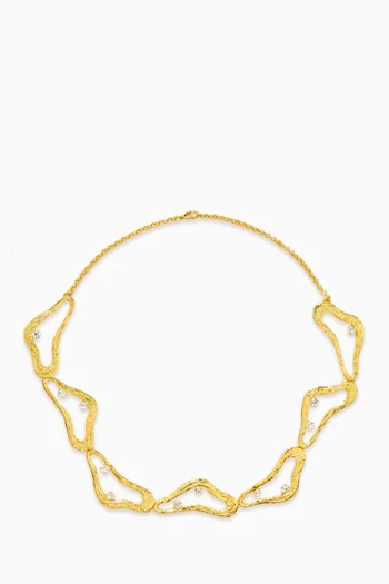 قلادة سيليستيال ويسبرز معدن مطلي ذهب عيار 24