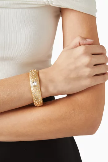 Aurora Dust Gemstone Bracelet in 18kt Gold-plated Metal