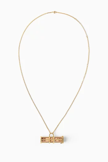 قلادة بدلاية بتصميم نرد نحاس