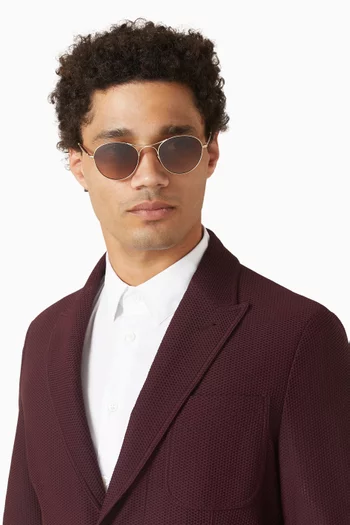Round Sunglasses in Metal