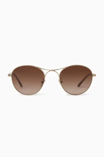 Round Sunglasses in Metal
