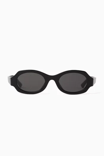 Oval Sunglasses in Acetate