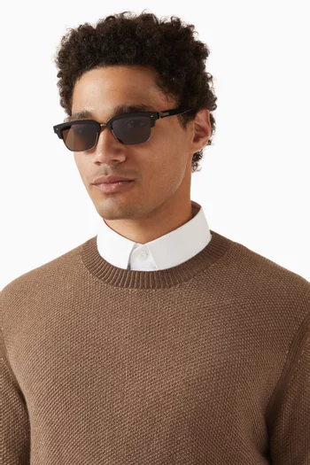 Square-frame Sunglasses in Acetate