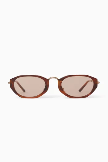 Irregular Frame Sunglasses in Acetate