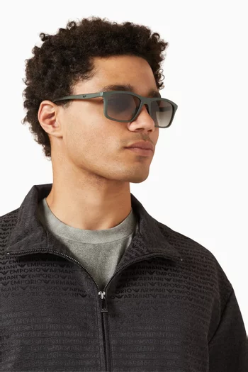 D-frame Sunglasses in Acetate