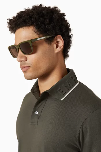 D-frame Sunglasses in Plastic