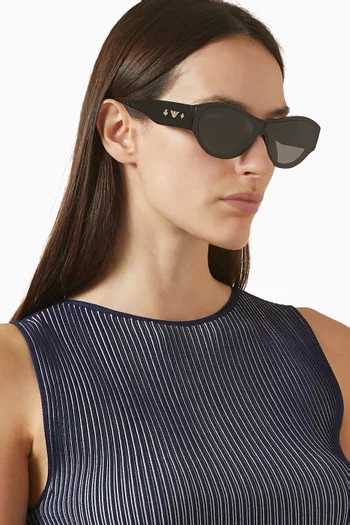 Rectangle Sunglasses in Acetate
