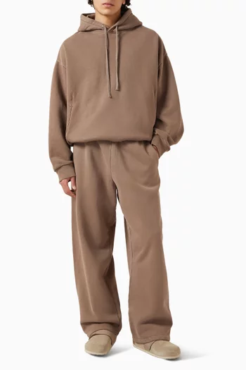 Straight-leg Pants in Cotton-fleece