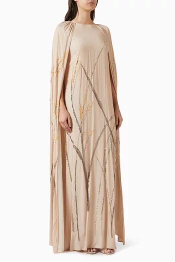 فستان ميني مزين بتطريزات