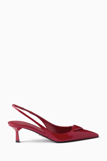 Slingback Pumps in Patent Leather