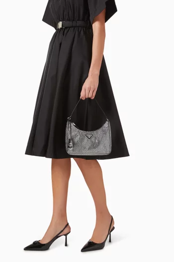 حقيبة 2005 ميني بإصدار جديد مرصع بالكريستال ستان