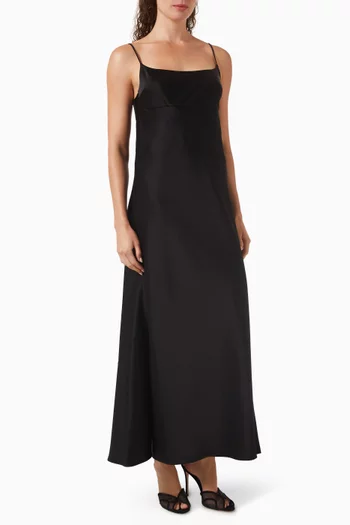 فستان سهل الارتداء بتصميم مقوس ستان