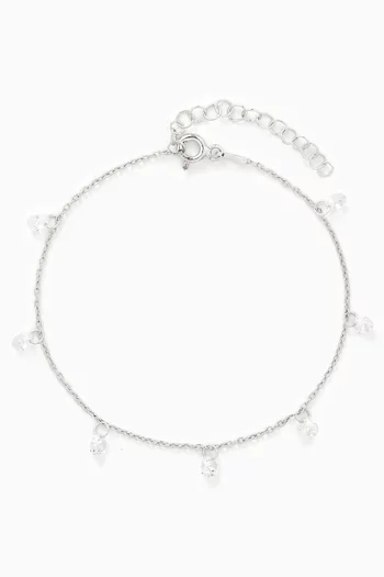 Charm Chain Bracelet in Sterling Silver