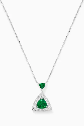 Triangle Drop Necklace in Sterling Silver